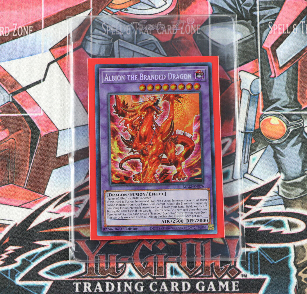 YuGiOh Albion The Branded Dragon MP22-EN076 1st Edition Prismatic