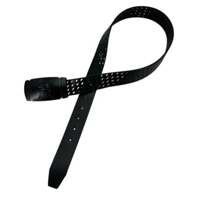 Oakley Belt Skull Buckle Punching Black Leather y2k 00s Oakley Belt Skull Buckle Punching Black Leather y2k 00s