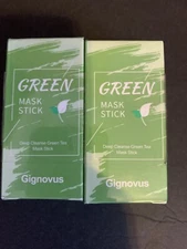 Gignovus Green Tea Mask Stick Blackhead Remover Mask, Lot Of 2, Deep Cleanse