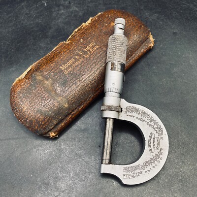 Moore & Wright 2961 Mikrometer Messschieber Messschieber Original Etui Authentic Vintage