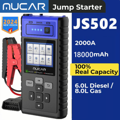 MUCAR JS502 Portable Auto Jump Starter 12V Battery Booster Jumper Box Powerbank 