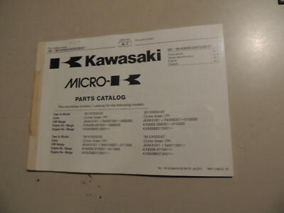 Parts catalog Kawasaki KX 500 1992-1995 Teilekatalog