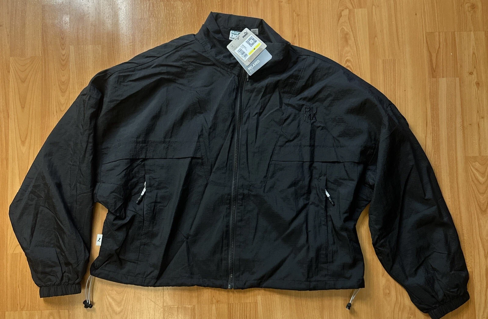 Puma Inf Woven Full Zip Track Jacket donna nero taglia media