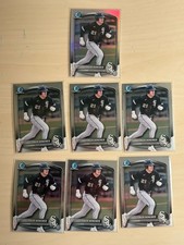 7x 2025 Bowman Chrome Draft Caleb Bonemer Refractor 6x Chrome Chicago White Sox