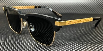 N*O様 VERSACE グレカサングラス ブラック/ゴールド　VE4447 美 VERSACE VE4447 GB1 87 Black Dark Grey Men's 55 mm Sunglasses | eBay