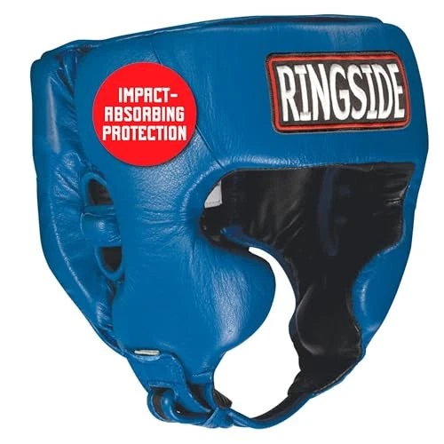 Tocado azul medio ringside para boxeo MMA Muay Thai Sparring sin competencia Foto 2 de 4