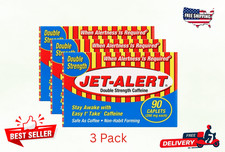 3 pack Jet-Alert Double Strength Caffeine 200 mg Caplets, 90 Ct