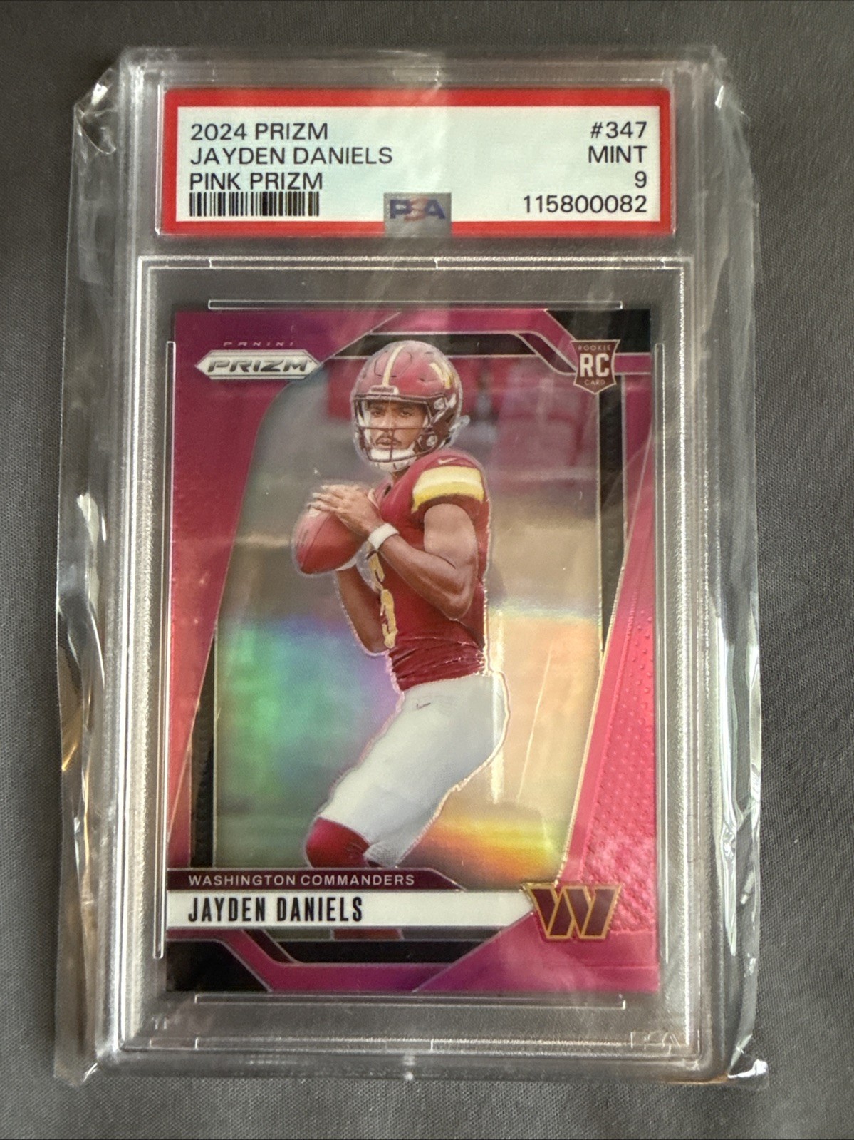 2024 Panini Prizm - Rookies Jayden Daniels #347 Pink Prizm (RC)