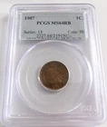 1907 Indian Head One Cent PCGS MS 64 RB
