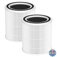 2-Pack AC400 Replacement Filter for Purivortex AC400 Air Purifier HEPA Carbon