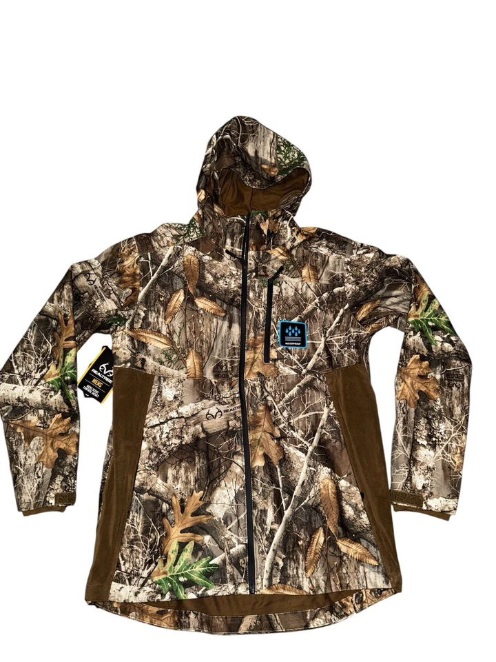 Realtree Edge Men's Hunting Jacket 34-36 Sz SM -Scent Control & Waterproof (New) - Image 2 of 4