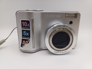Samsung S1050 10.1MP CCD Digital Camera Silver 5x Optical Zoom Tested Working
