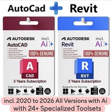 autodesk AUTOCAD 2026+ Revit 2026 -3 anni windows/mac iOS/Android 