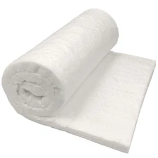 Ceramic Fiber Insulation, 1" Thick x 16" x 48", 2400F Fireproof Insulation Bl...