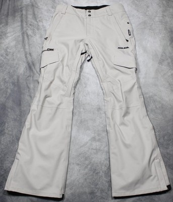 Armada Snow Pants Mens XS Beige Softshell Waterproof Ski Cargo 10Kmm Breathable