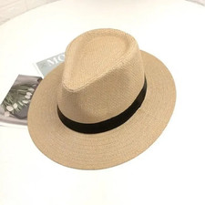 Unisex Panama Straw Hats for Women Men Summer...