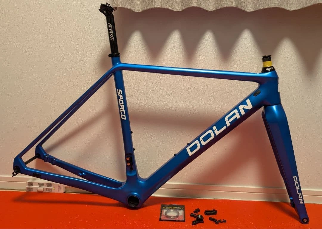 最終値下げ【希少】Dolan Sporco カーボンフレームセット DOLAN Sporco Freme Set Carbon Cyclocross CX Disc Bike Used Size S パーツ