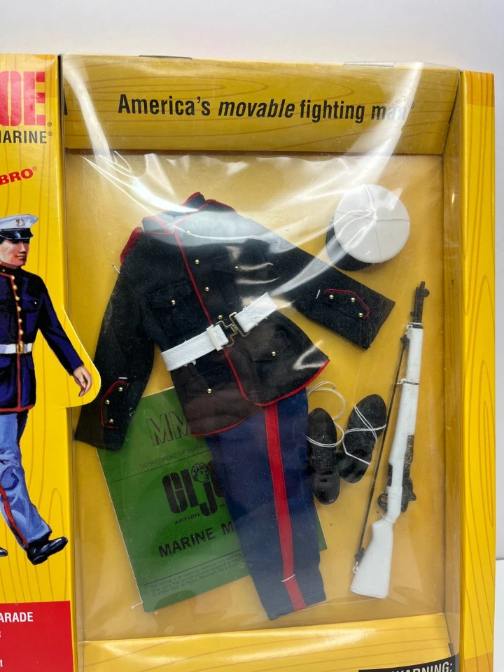 HASBRO G.I. KIT DE ACESSÓRIOS JOE 2008 12" ACTION MARINE DRESS PARADE BLUES - Imagem 4 de 4