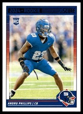 ANDRU PHILLIPS 2024 SCORE FOOTBALL RC NEW YORK GIANTS #349