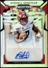 2019 Panini Prizm Draft #283 Ryquell Armstead Prizms Silver Autographs Rookie E1