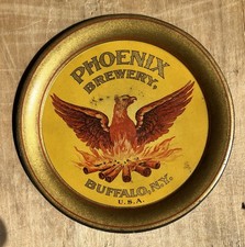 Antique Advertising Phoenix Brewery Tip Tray Buffalo NY Beer Brewery Breweriana