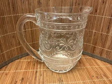 Pioneer Woman Cassie Pitcher Clear Embossed Glass, 44 fl oz