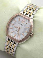CITIZEN Exceed H030-T016332 Eco-Drive Solar Radio Watch 33x25mm Mother of Pearl