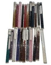 6/0 Glass Seed Beads Round Seed/Cylinder Multicolor Lot in Tubes