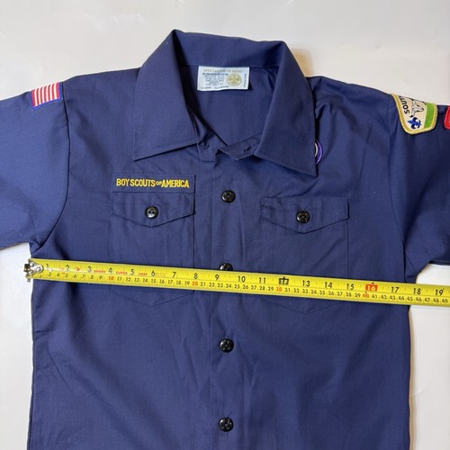 Boy Scouts Of America Youth MED Uniform Shirt Blue South Tx Council Patches652 - Picture 3 of 8