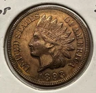 1893 Indian Head Cent Bronze 1C Penny Copper Coin - BU Detail Ques. Color (U166)