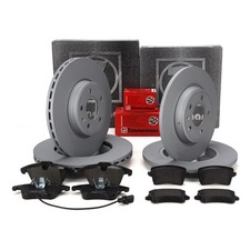 ZIMMERMANN BREMSSCHEIBEN + BELÄGE für AUDI A4 B8 A5 8T PR 1LT/1LY vorne hinten