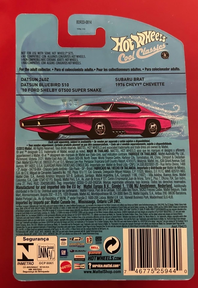 Hot Wheels 2013 Cool Classics Datsun Bluebird 510 Foto 2 de 2