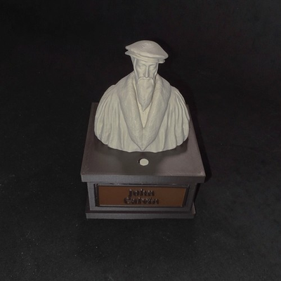 #ad John Calvin Talking Bust $40.00