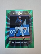 2025 Donruss Elite Series Jackson Chourio Green Laser Milwaukee Brewers 