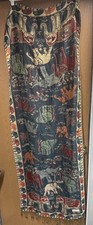 100 Cashmere Pashmina Shawl Wrap Scarf w/Fringe Elephant Reversible 25"x66"