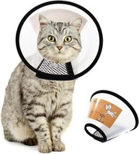QIYADIN Plastic Pet Recovery Collars  Cones for Dogs and Cats After