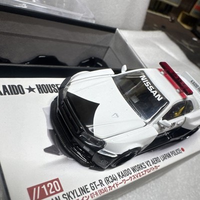 Kaido House MINI GT 1:64 Nissan Skyline GT-R R34 Japan Police