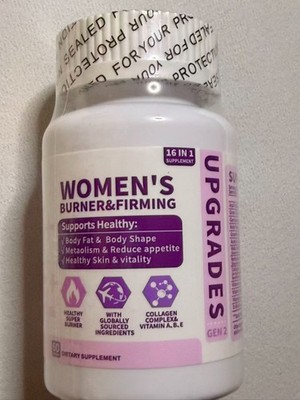 UPGRADES GEN2 Women's Burner & Firming Supplement 16 in 1 Fat Burner Collagen 60