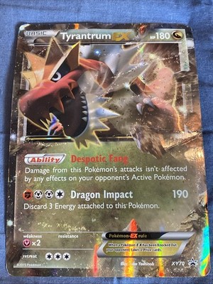 Tyrantrum EX ポケモンカード Jumbo Pokémon TCG Tyrantrum-EX XY Black Star Promos XY70 Holo