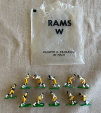 Tudor Games Electric Football - Haiti LA Rams White Yellow uniforms 11 Players