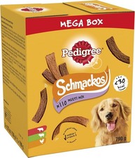 Schmackos Mixed Meaty Variety Dog Treats Mega Box 1x790g box 110 Strips 13.80 per kilo