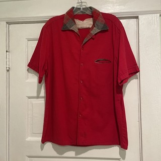 1950S Two Tone Rockabilly Shirt Size M As Is