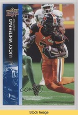 2022 Upper Deck CFL Blue Lucky Whitehead #167 READ 1g4p