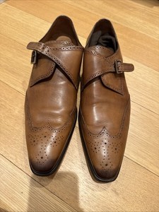 Mezlan Men’s Monkstrap Shoes 13 Custom Made Brown