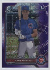 2022 Bowman Chrome Prospects Mega Box Purple Mojo Refractor Alexis Hernandez 9hx