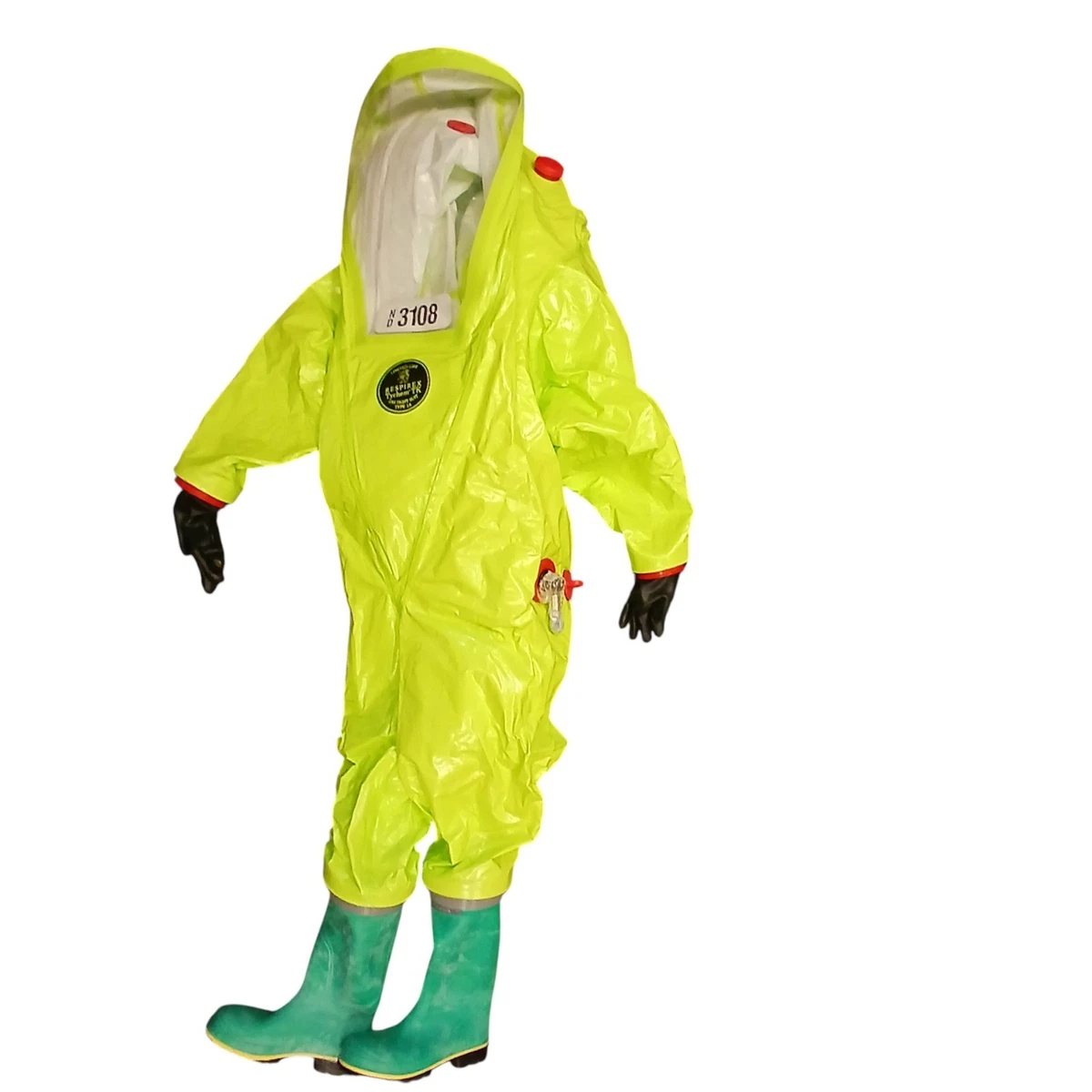 Traje apretado Respirex Tychem TK tipo 1A vida limitada HAZMAT gas químico G5