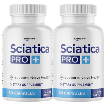 Sciatica Pro+ Natural Formula Supplement that Supports Nerve Health - 2 Bottles
