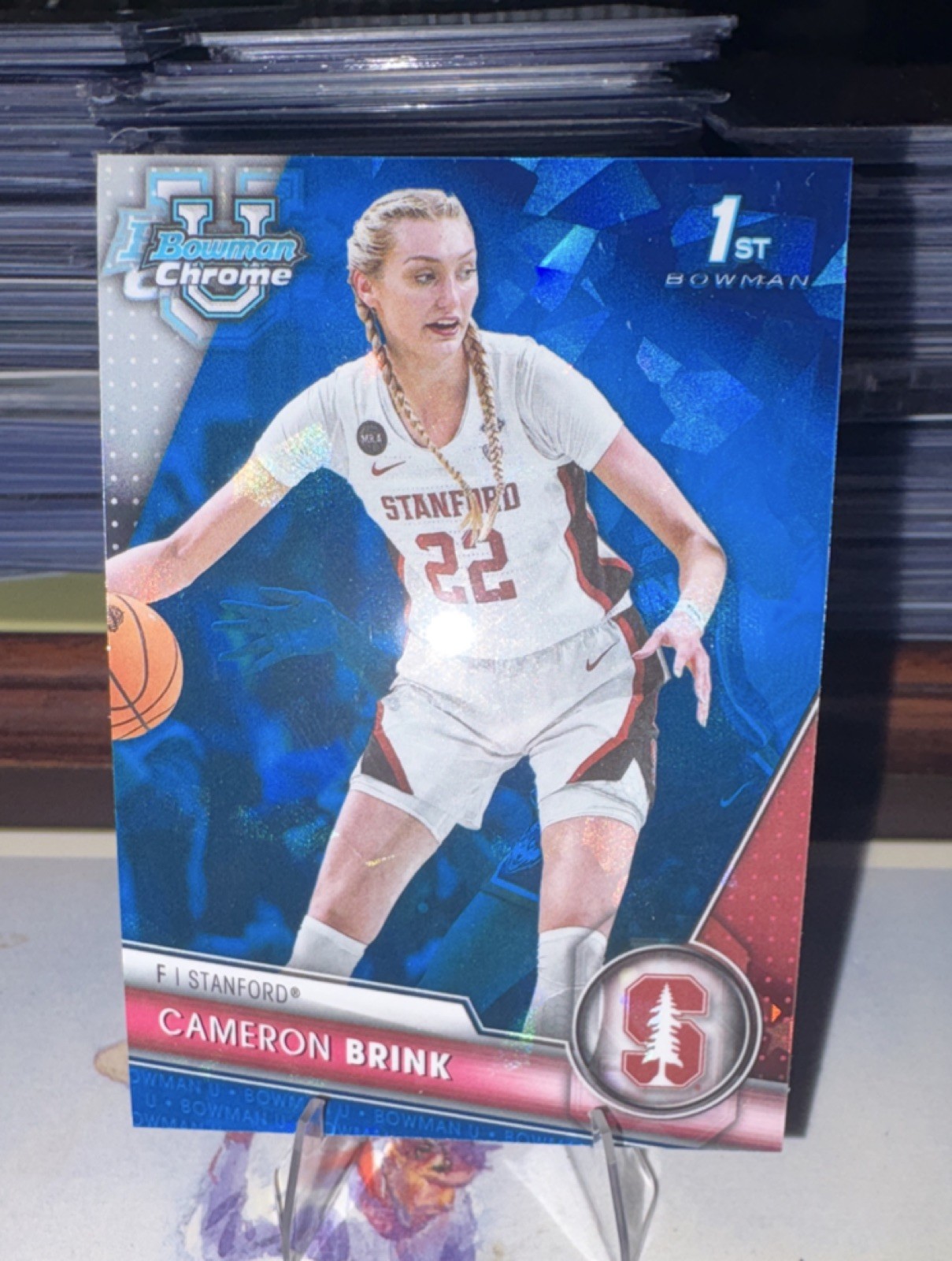 2023-24 Bowman University Chrome Sapphire Cameron Brink #75 Stanford