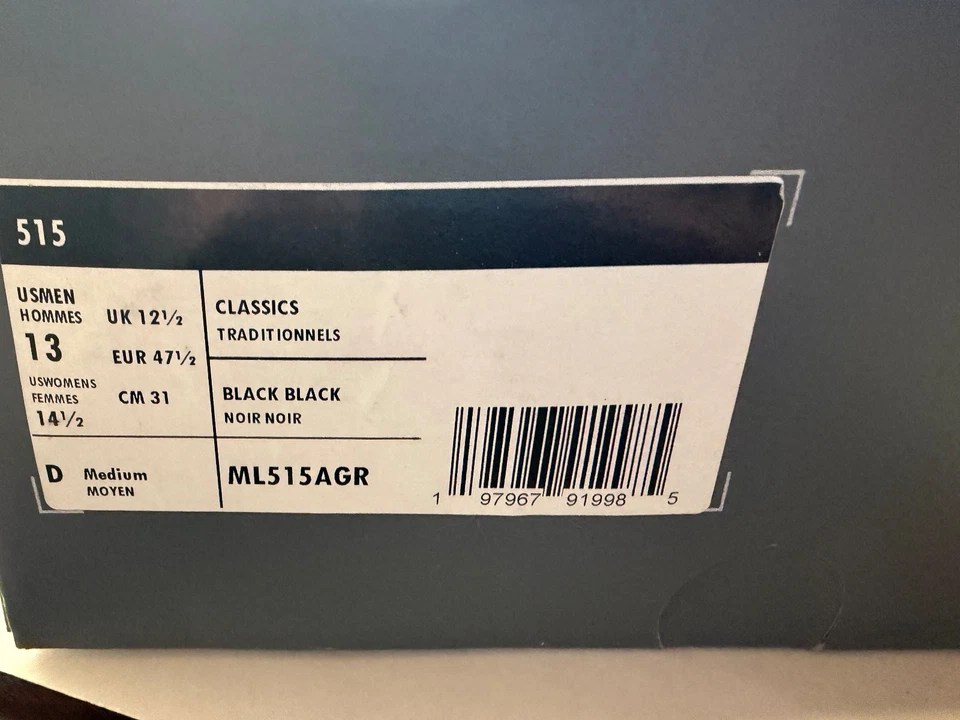 New Balance Size 13 black - Image 4 of 4