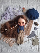 Fully Customised Blythe Doll with 2 Outfits and Accessories